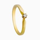 Eclat R16 Gouden Solitair Ring met 0.03 ct