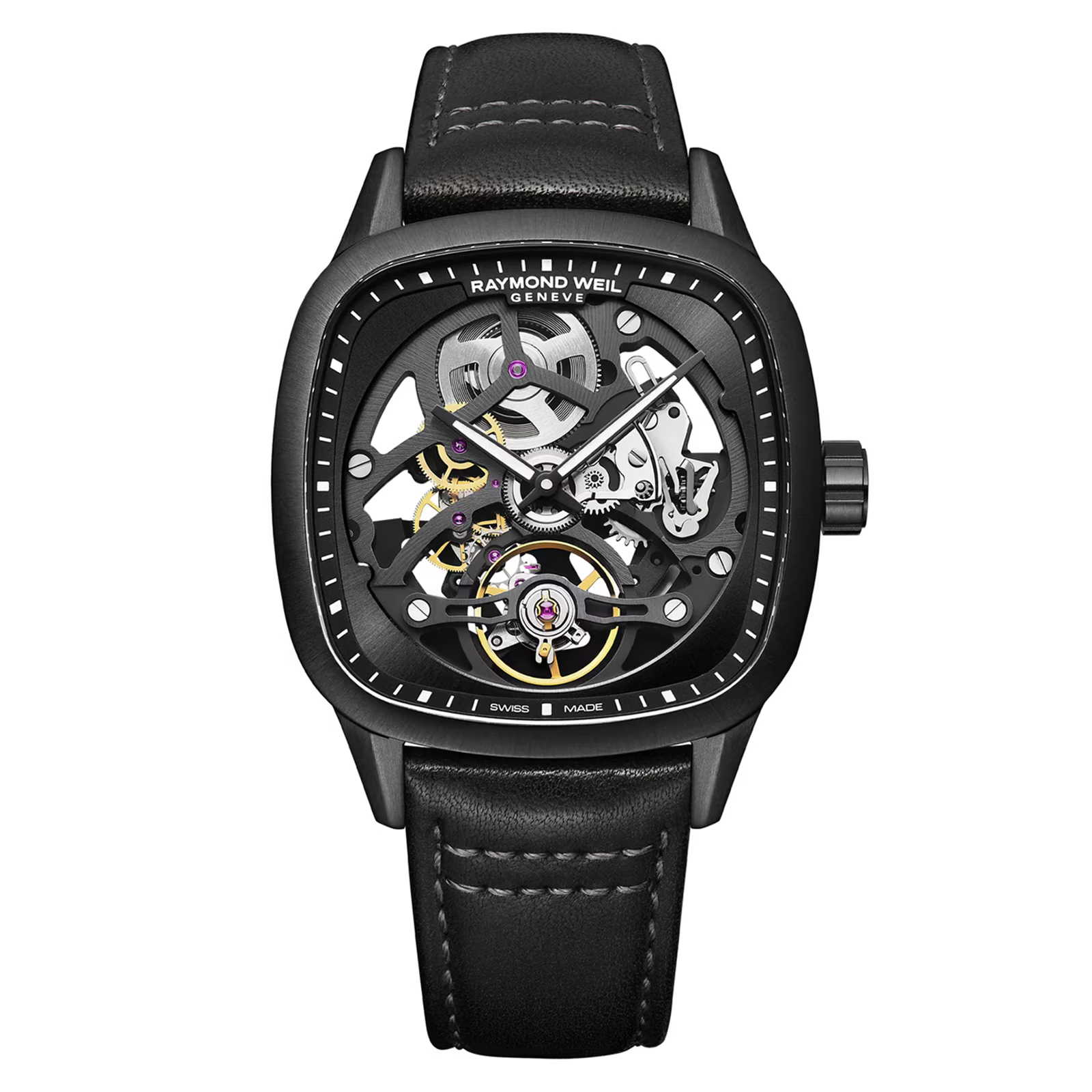 De Raymond Weil Skeleton Freelancer Automatic is een limited edition polshorloge dat vakmanschap en elegantie combineert. Het skeleton ontwerp onthult het ingewikkelde uurwerk, wat een verfijnde esthetiek toevoegt. Draag deze luxe horloge om uw pols voor speciale gelegenheden of dagelijks voor een vleugje klasse. Perfect voor horlogeliefhebbers die oog voor detail waarderen.