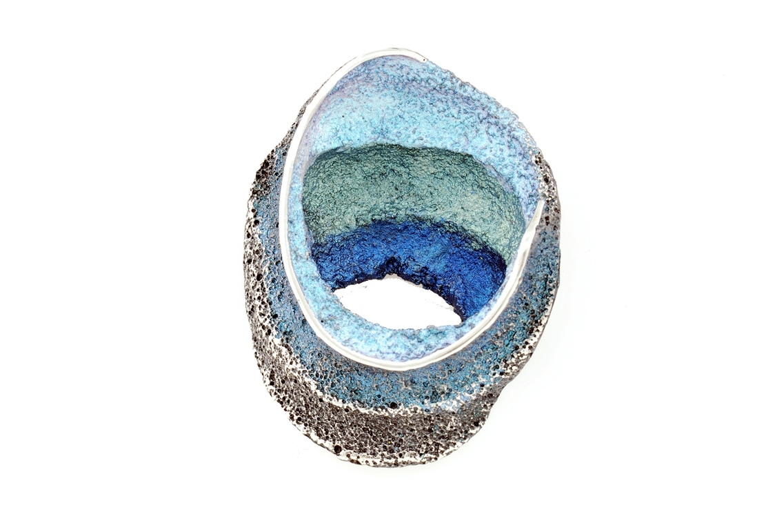 Arior Barcelona - Zilveren hanger, Sinera Formentera-Blue 49x38mm - 1172629XPU