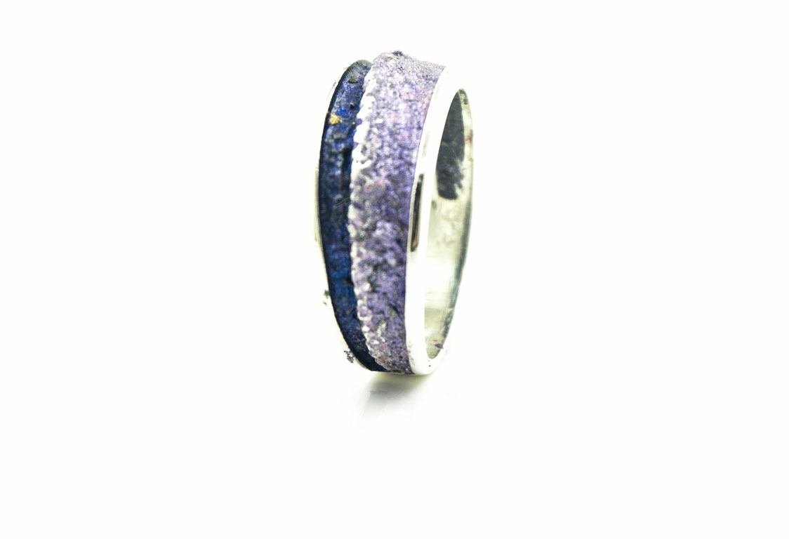 Arior Barcelona - Zilveren fantasie ring, Troia Small Purple maat 55 - 1183242XPU15