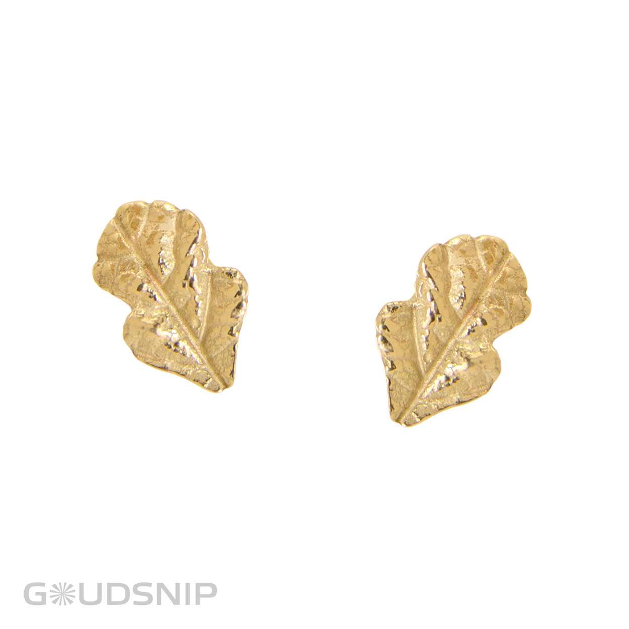 Handmade gouden oorstekers. Deze oorsieraden zijn ontworpen en vervaardigd in ons atelier. 