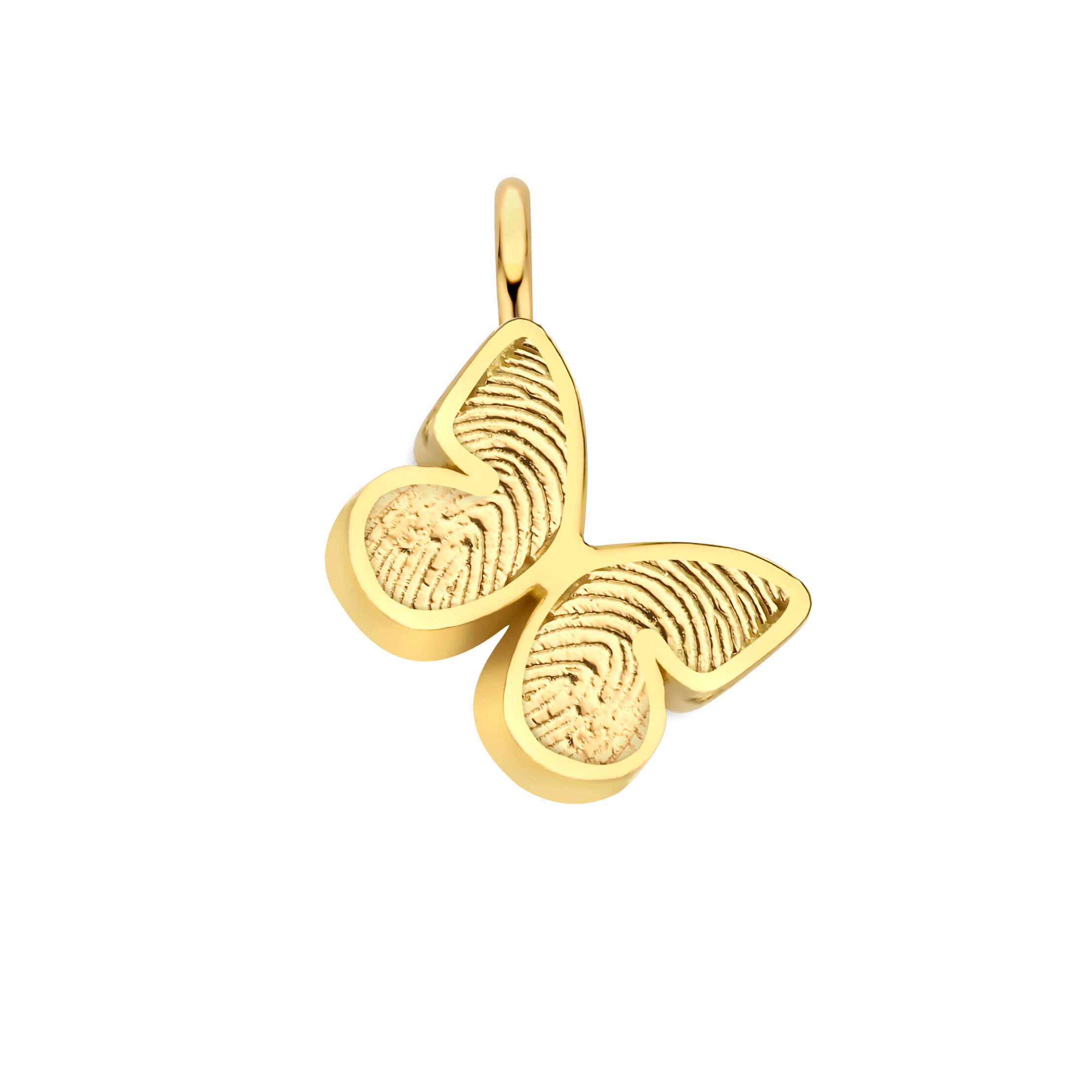 geelgouden hanger vlinder