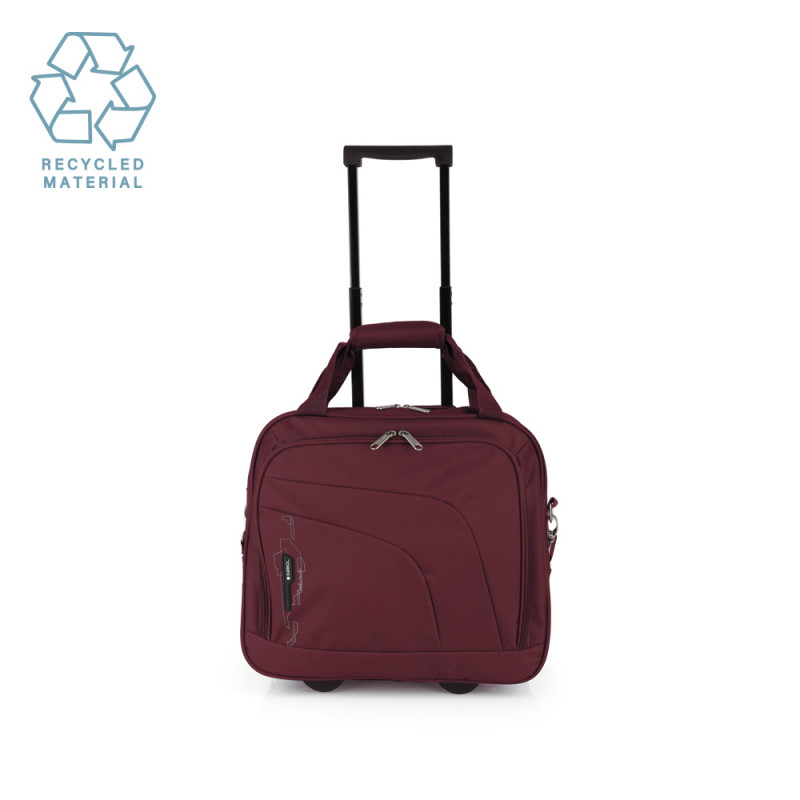 Trolley laptoptas met twee wielen, gemaakt van gerecycled materiaal.

Kenmerken
Lichtgewicht
Gerecycled materiaal
Laptopformaat: 15.6”

Beschrijving
Trolley laptoptas met twee wielen, vervaardigd uit gerecycled materiaal. De binnenkant is volledig gevoerd en beschikt over meerdere vakken voor optimale organisatie.

Productdetails

Collectie: WEEK ECO

Categorie: Trolleys / Laptoptassen met wielen
Producttype: Soft
Formaat: Cabin formaat
Materiaal: Gerecycled materiaal

Afmetingen: 40 × 36 × 19 cm

Gewicht: 2,20 kg

Inhoud: 25 liter

Eigenschappen:

Documentenvak
Lichtgewicht
Gerecycled materiaal
2-wielensysteem
Laptopvak: 15.6”