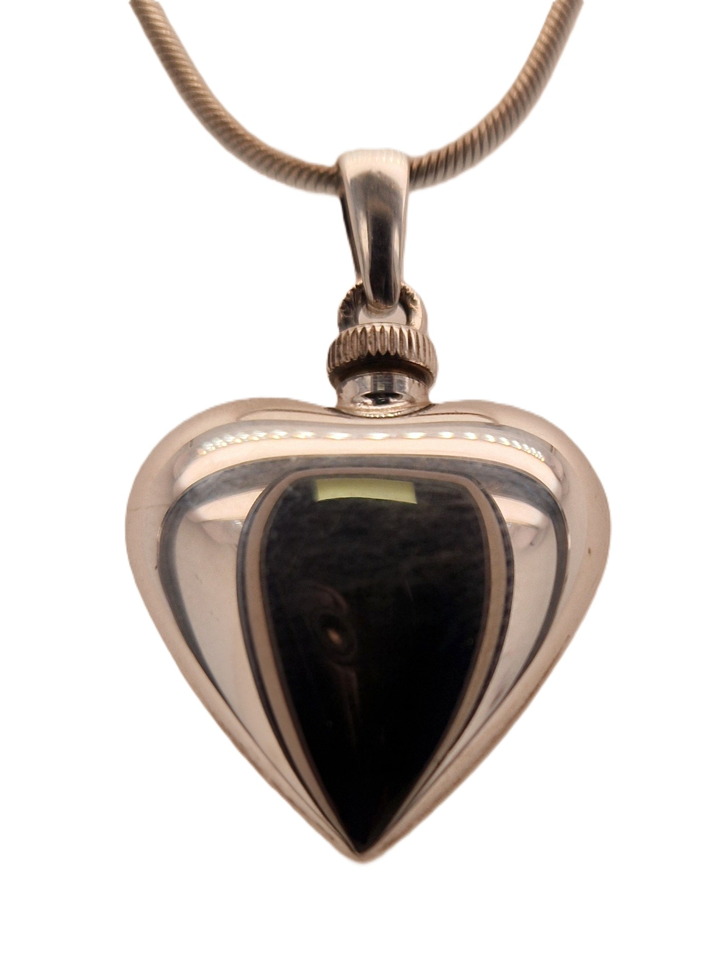 zilveren ashanger hart 