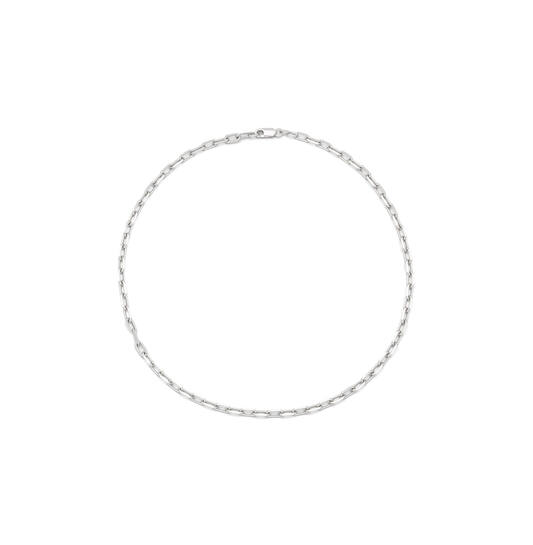 Zilveren collier Boxlink 4.3mm 45cm