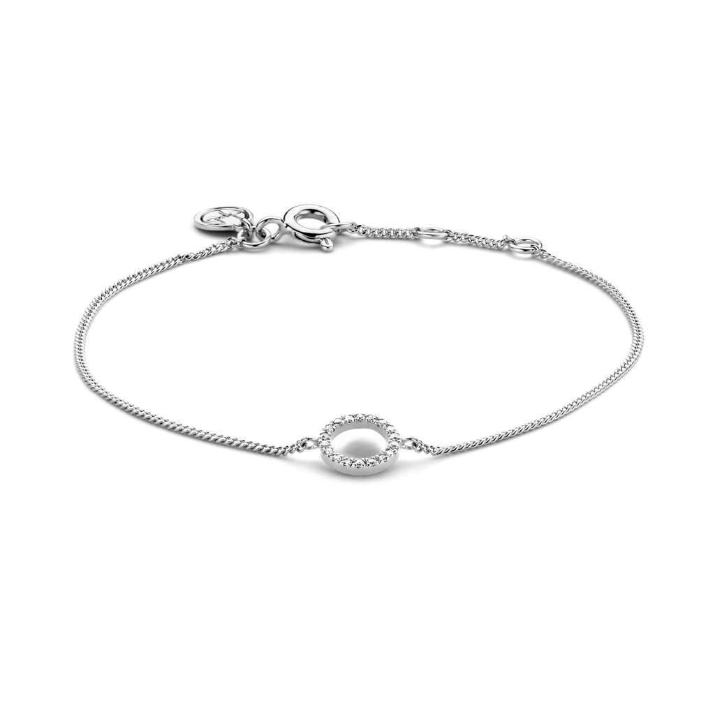 Armband cirkel zilver plaqu&eacute;