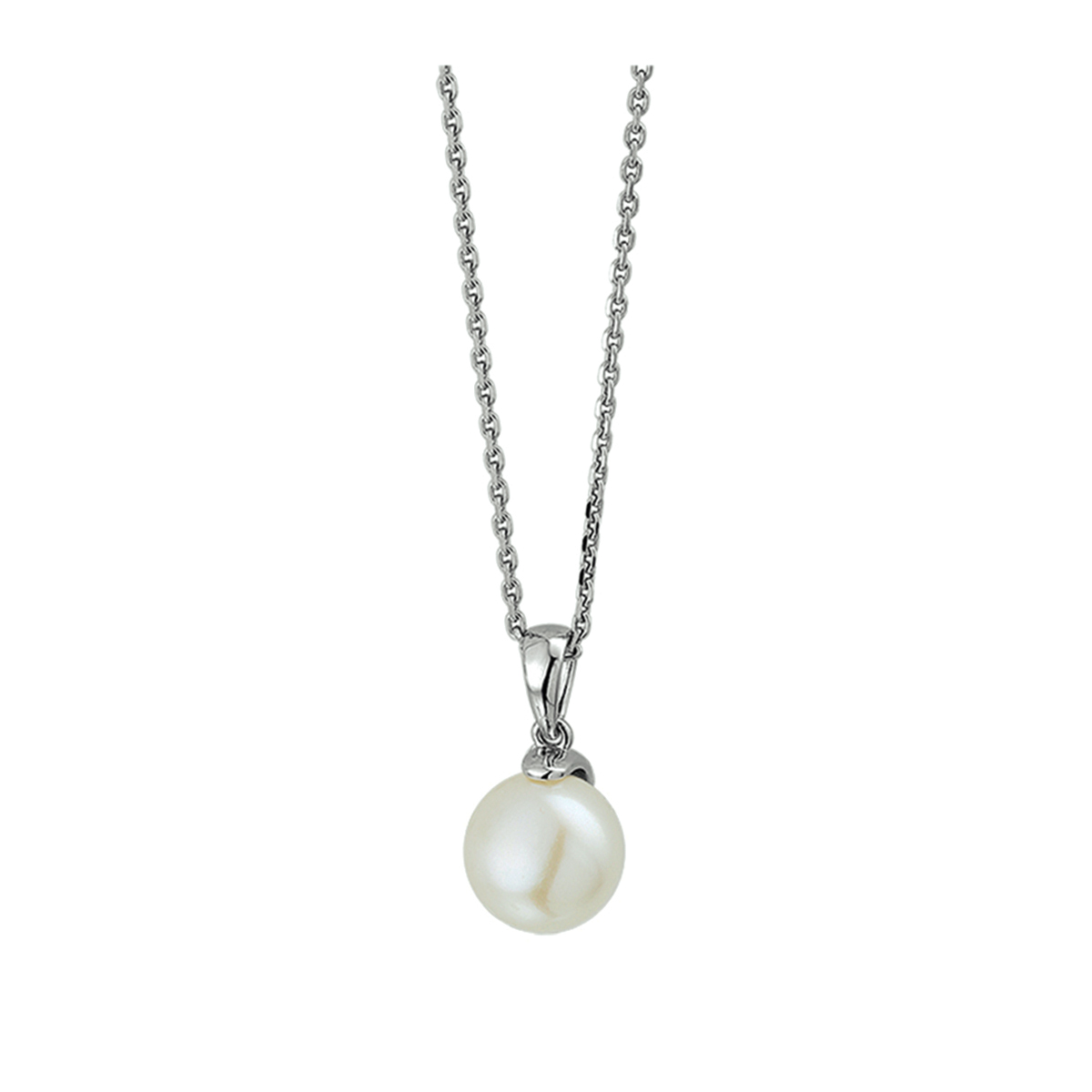 Dit Exclusief zilveren collier (modelnummer 1322109) heeft een ankerketting en is rodiumgeplateerd. Het is een elegante zilverkleurige halsketting met een karabijnsluiting, een diameter van 7,5 mm en een kettinglengte van 410 mm. Perfect voor dagelijks gebruik of speciale gelegenheden. Combineer het met bijpassende zilveren sieraden voor een complete look.