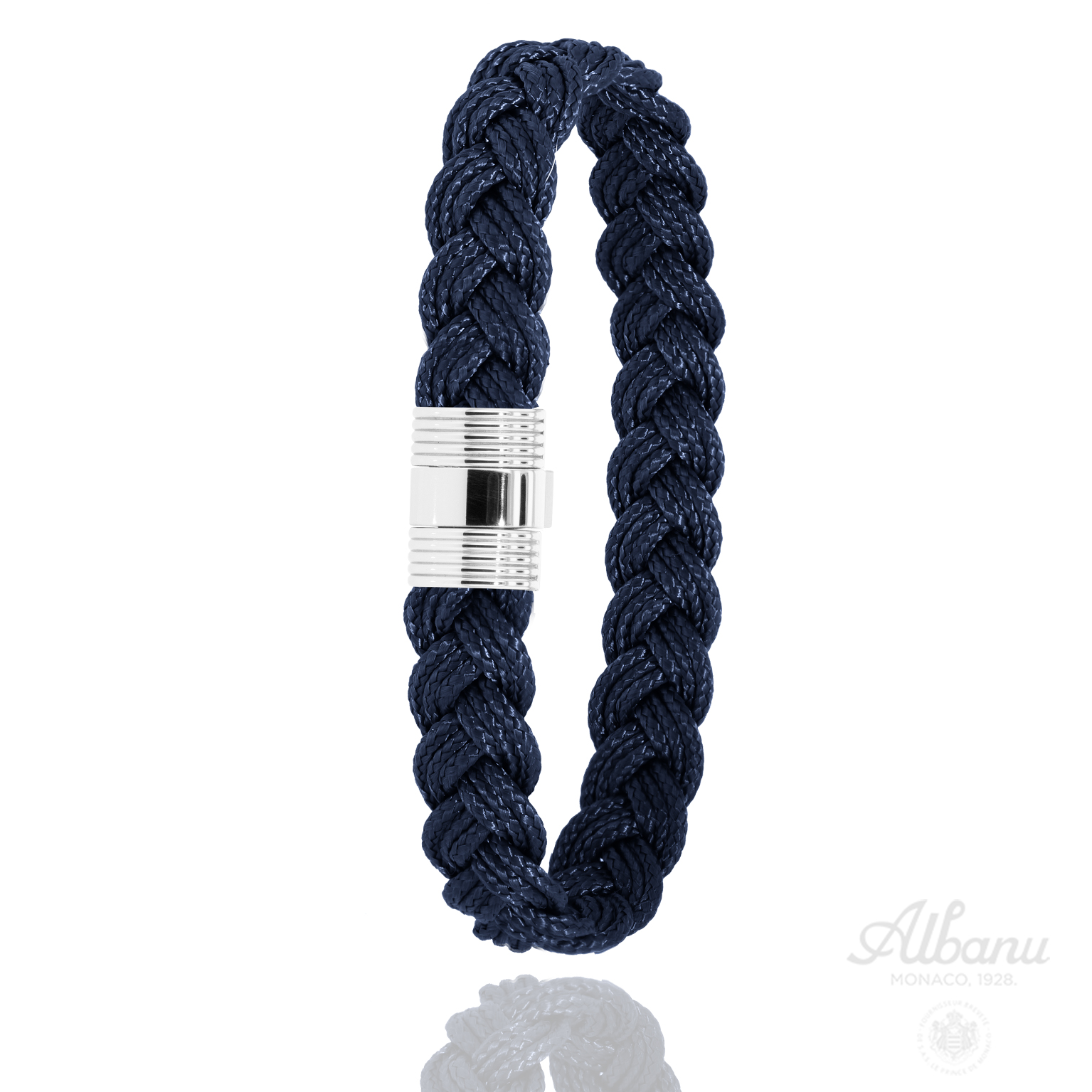 een Albanu armband van Cordon en in donker blauwe kleur