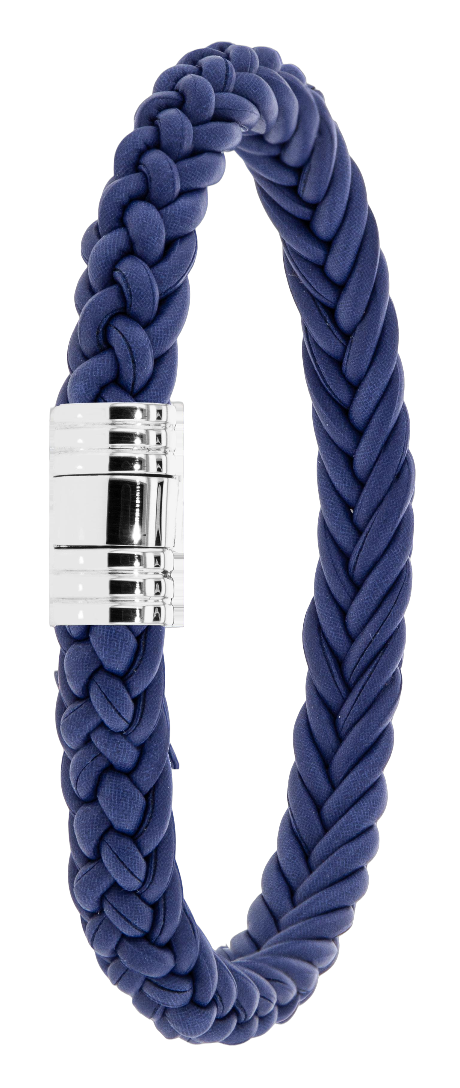 een ALbanu armband van Vegan Apple 8mm breed 20cm lang in kleur Blauw