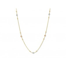 Ketting 18 kt tricolor