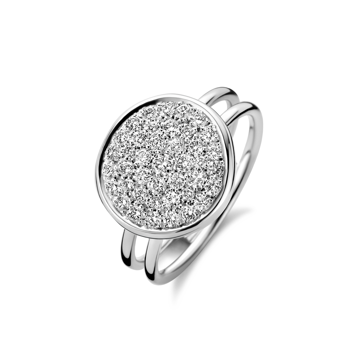 Ring in wit goud 18 k met 41Diamant(en) briljant slijpsel0.59 ctSiG-H