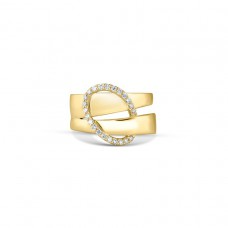 Ring geel 18 kt met diamant