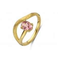 Ring 18 kt met toermalijn. Dit model kan ook gemaakt worden met uw oud goud. Geef 5.3 gram 18 kt goud en betaal enkel het maakloon &euro;652.