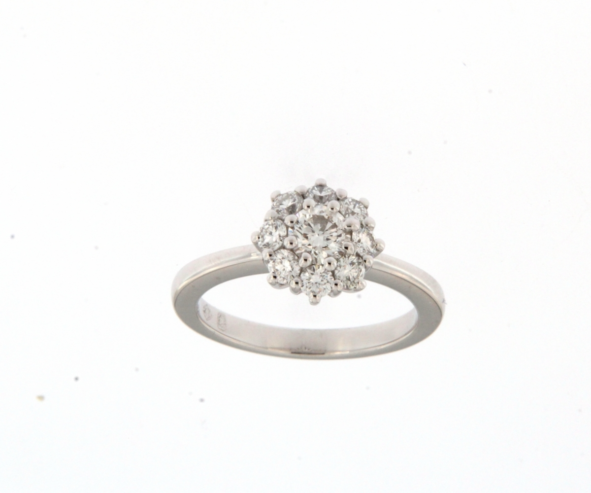Ring in wit goud 18 k met 7Diamant(en) briljant slijpsel0.56 ctSiG-H
1Diamant(en) briljant slijpsel0.42 ctSiG-H