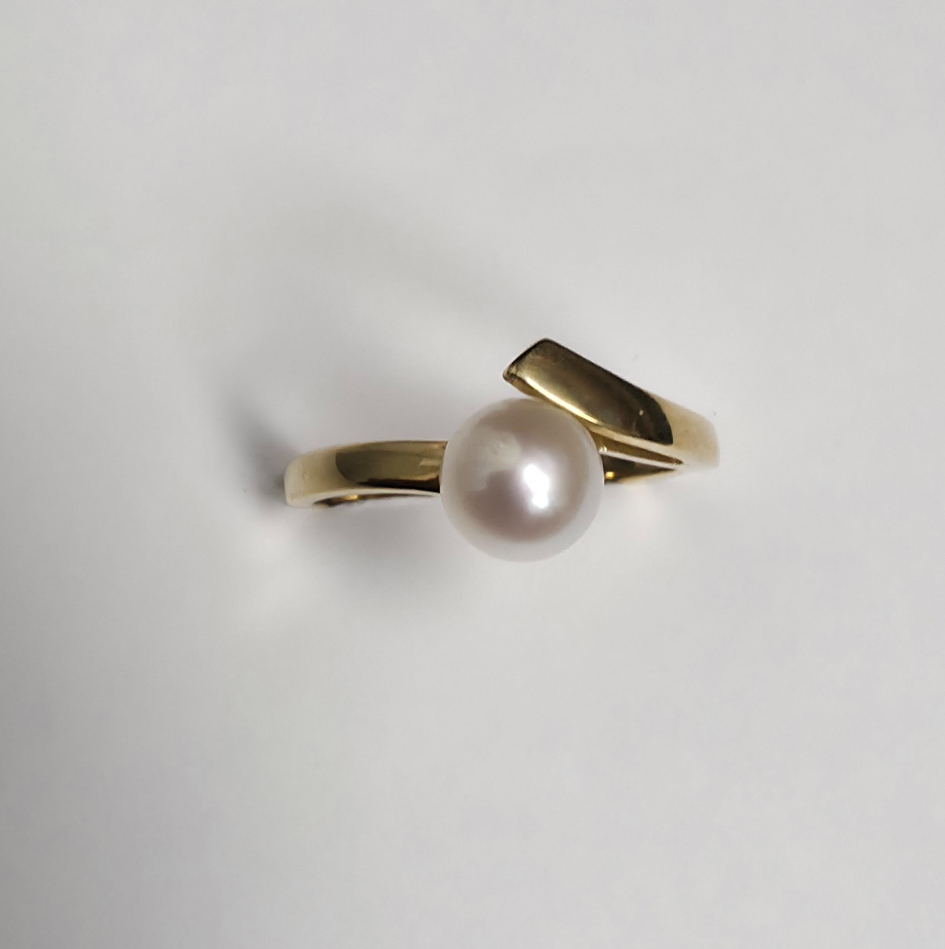 slagring met parel 6.5 mm