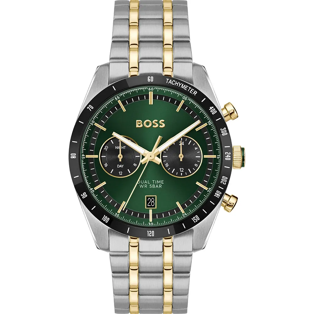 Dit Hugo Boss horloge heeft een kast gemaakt van Roestvrijstaal met een diameter van 41 mm en is voorzien van een Roestvrijstaal band. In de kast bevindt zich een Seiko Instruments Inc. kwaliteitsuurwerk en is afgewerkt met Mineraalglas.
Het horloge is 5ATM. Dit betekent dat het horloge geschikt is om mee te douchen. Verder wordt het horloge geleverd met 2 jaar garantie.
.