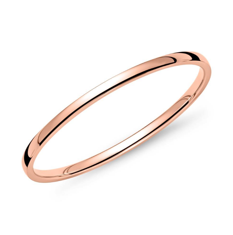 aanschuifring 1 mm. rose