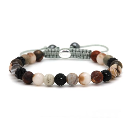 Karma armband, Spiral NAYA XS (black crystal)