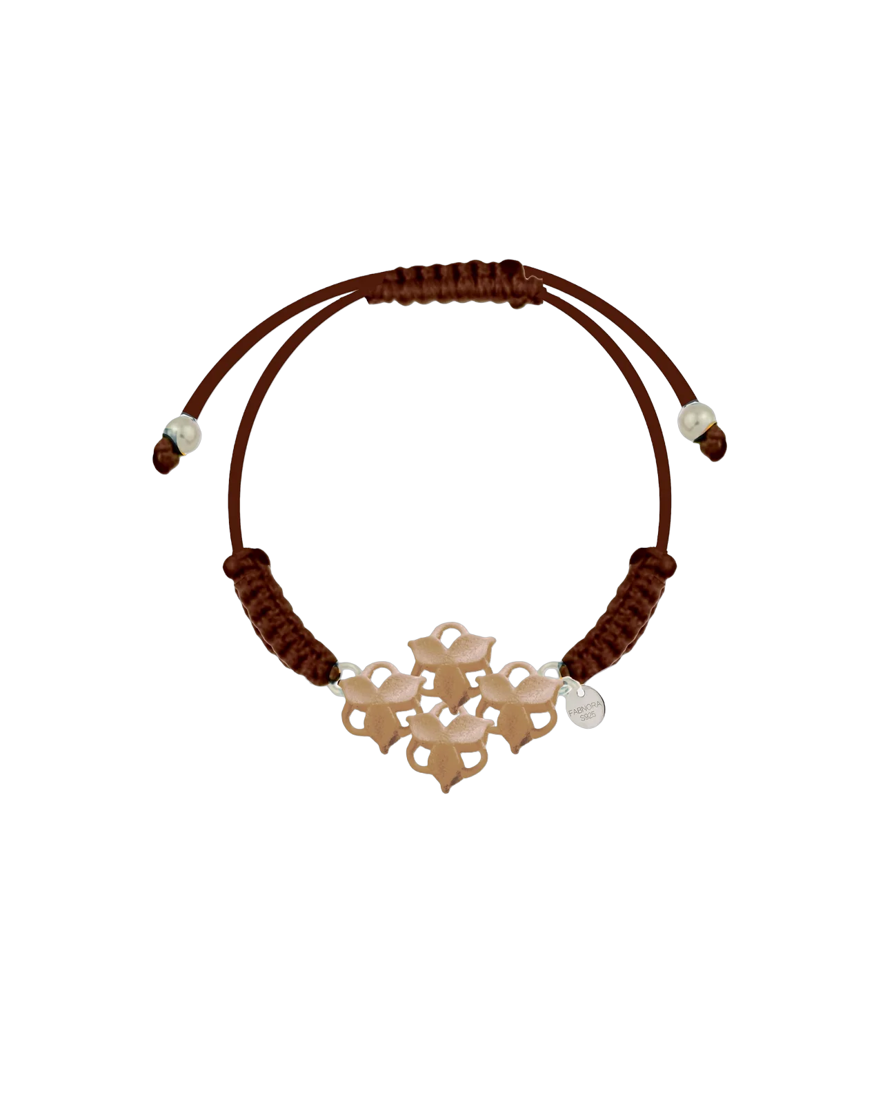 Een Fabonora armband model Blossom Cord kleur classic Beige