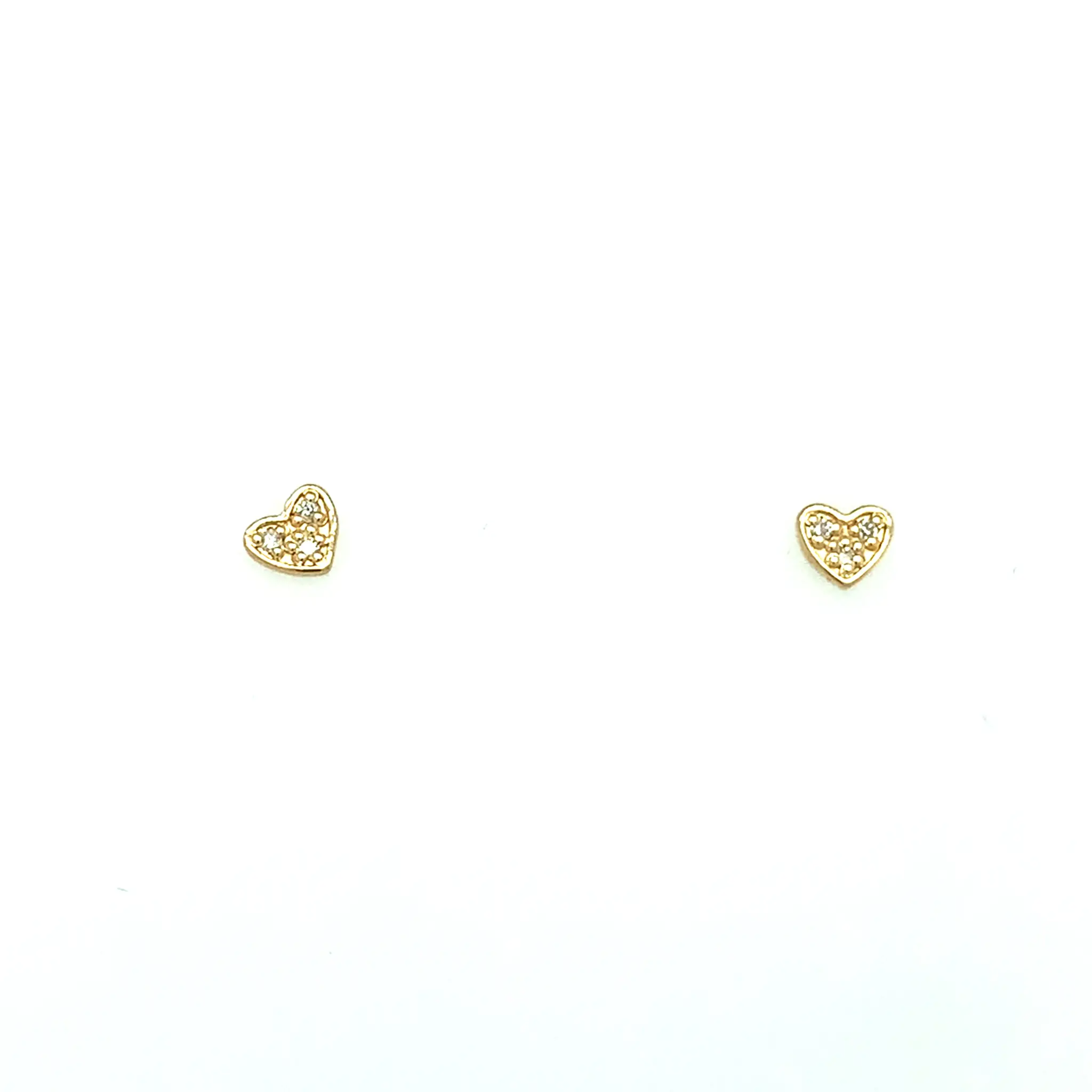 gouden hartjes met 0.36 ct. briljant