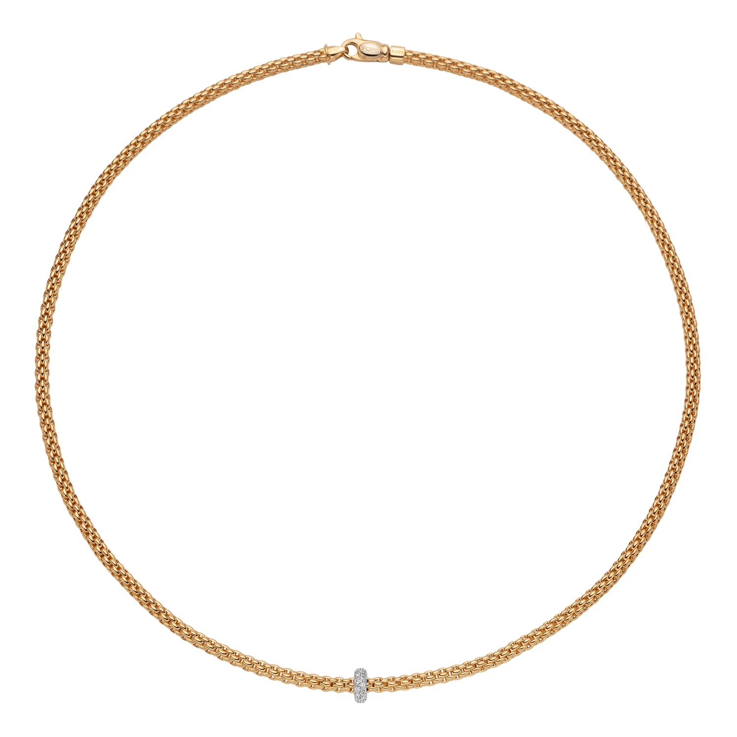 De Fope Prima collier geelgoud met diamant, modelnummer 74508CX_BB_G_XBX_043, is een verfijnd sieraad. Gemaakt van geelgoud met schitterende diamanten, heeft het een lengte van 43 cm. Draag deze elegante halsketting op een avondjurk of formele outfit voor een tijdloze en luxe uitstraling. Perfect voor speciale gelegenheden en om elegantie uit te stralen.