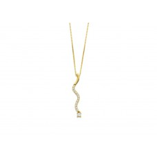 Hanger met zirconia inclusief ketting