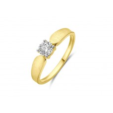 Ring 18 kt met zirconia