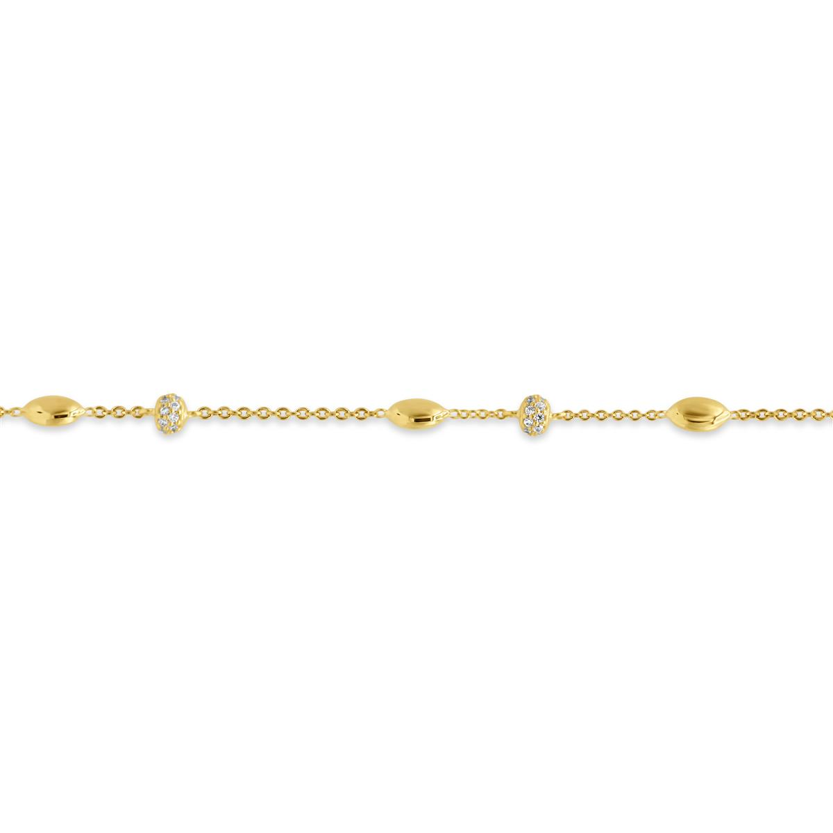 Femme Ador&eacute;e armband goud 18k met zirkonia steentjes
