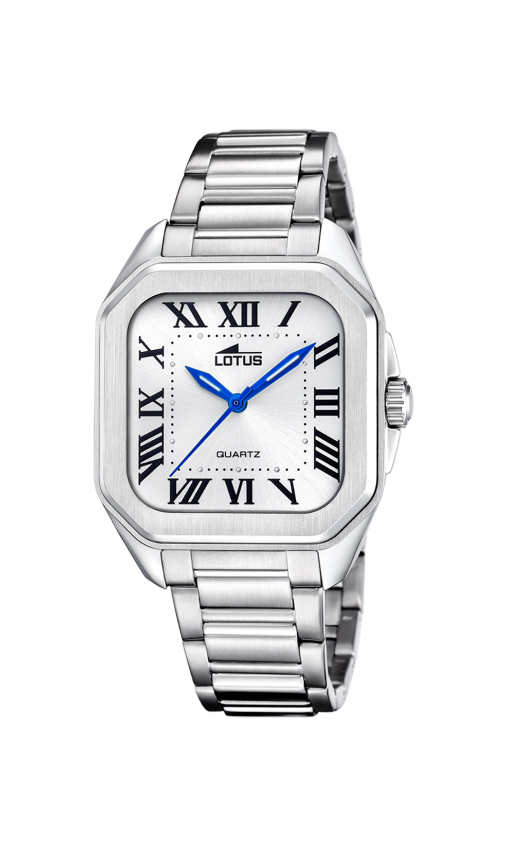 LOTUS FEMME ACIER CADR.BLANC