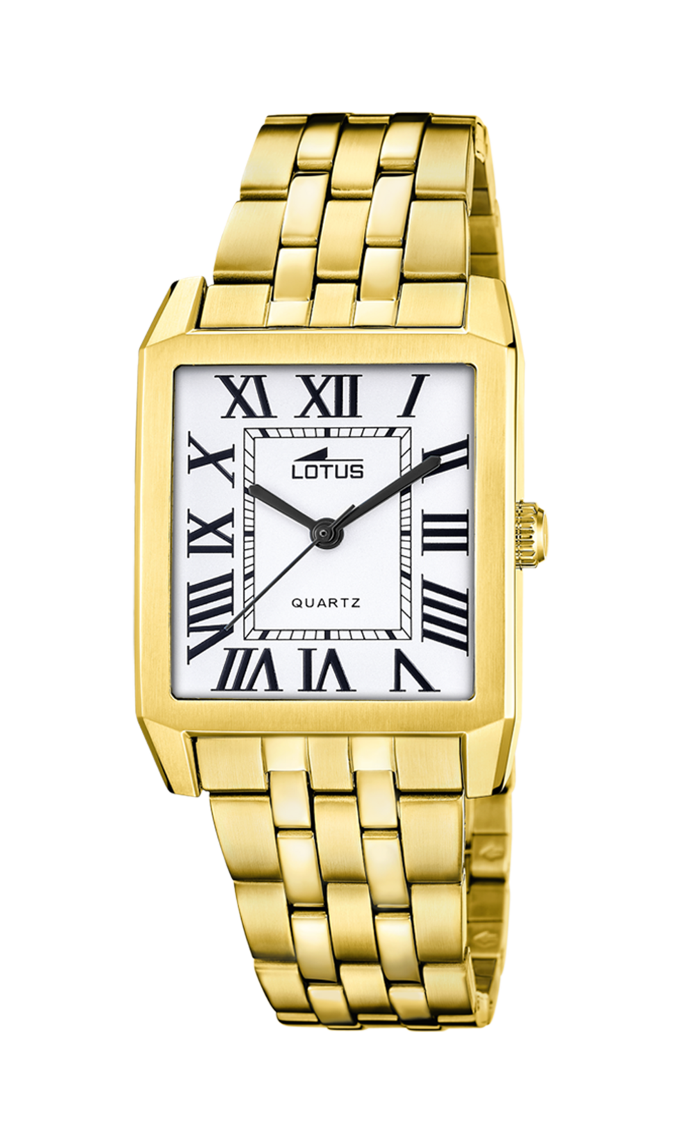 Lotus-geelkleurige kast en band-witte wijzerplaat