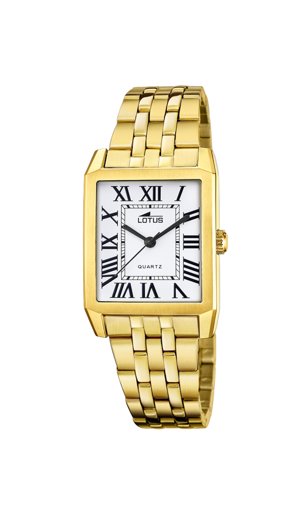 Lotus-geelkleurige kast en band-witte wijzerplaat