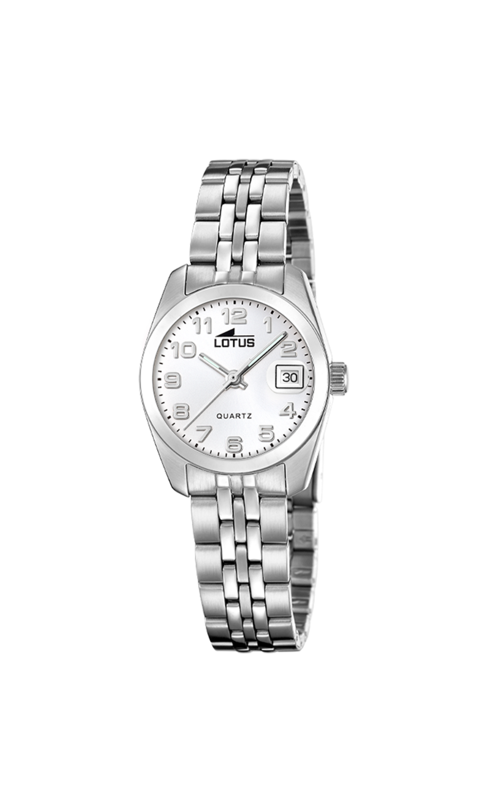 Lotus-kast en band staal-grijze wijzerplaat-5atm