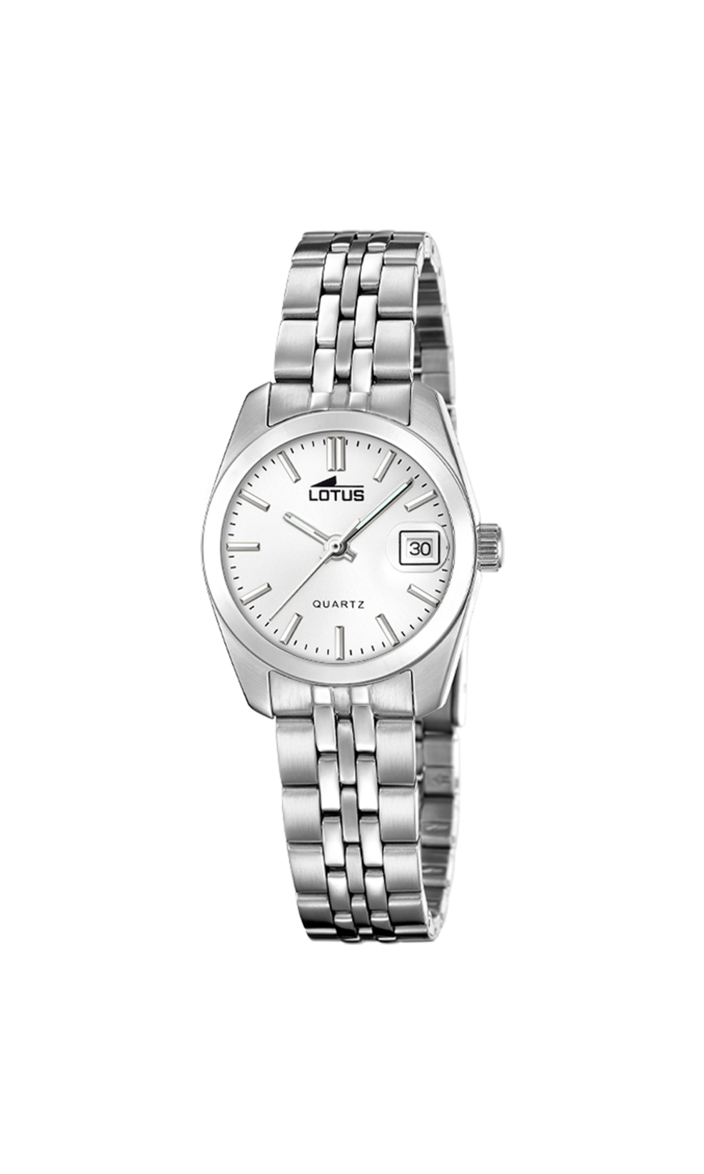 Lotus-kast en band staal-grijze wijzerplaat-5atm