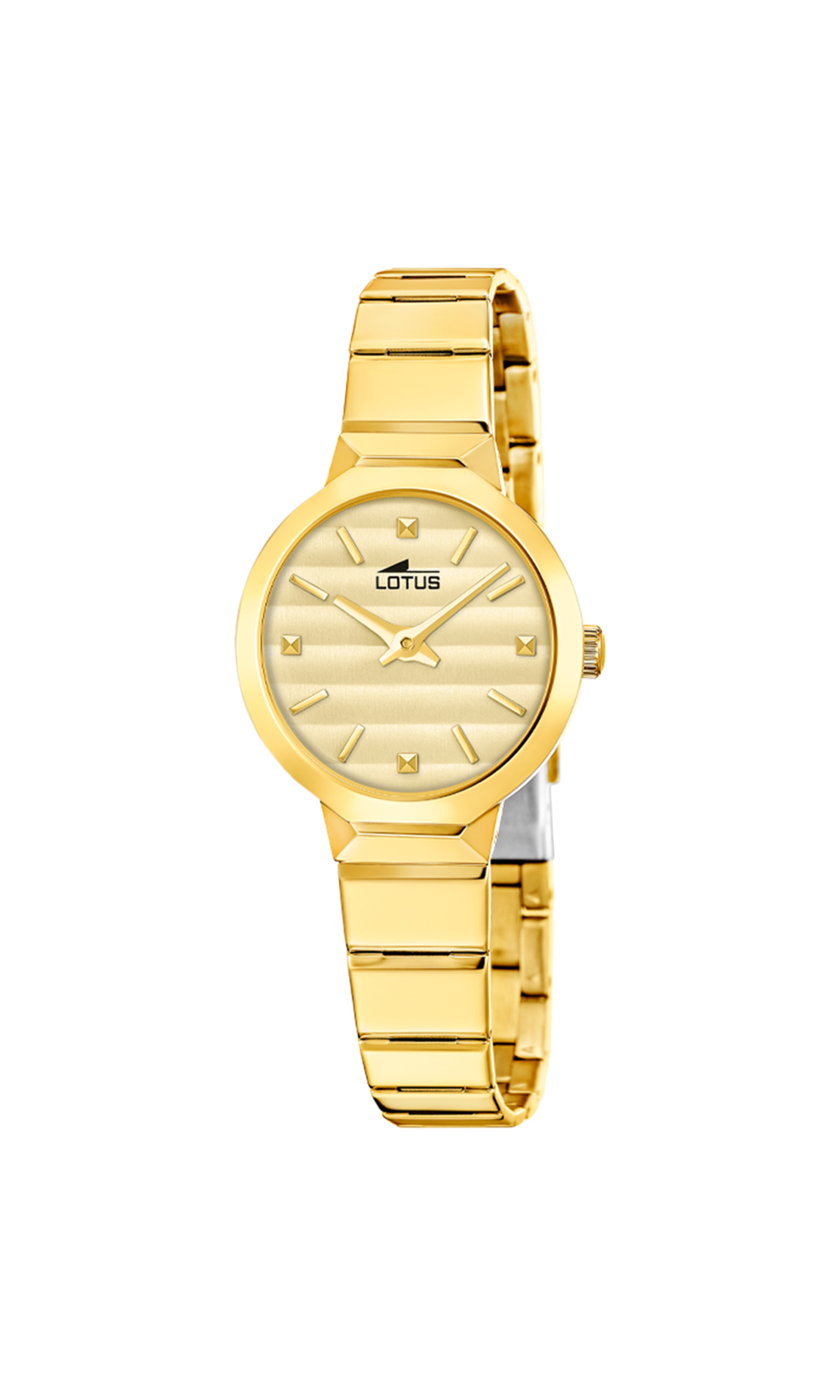 Lotus-geelkleurige kast  band en  wijzerplaat-5 atm