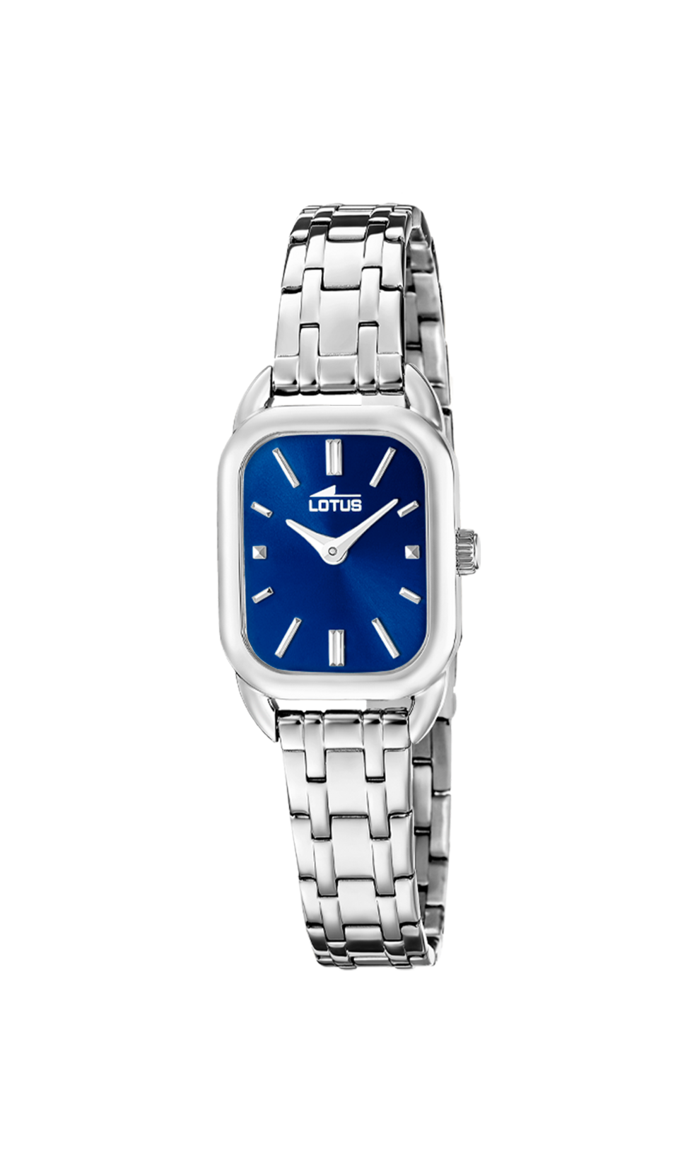 De horloge 19039/4 is een stijlvolle polshorloge met een zilverkleurige metalen band en een rechthoekige kast van mineraalglas. Het blauwe wijzerplaatdesign met streepjesindexen straalt elegantie uit. Met een 5 ATM waterdichtheidsniveau en quartz uurwerk zonder datum- of lichtfunctie. Ideaal voor dagelijks gebruik en formele gelegenheden. 