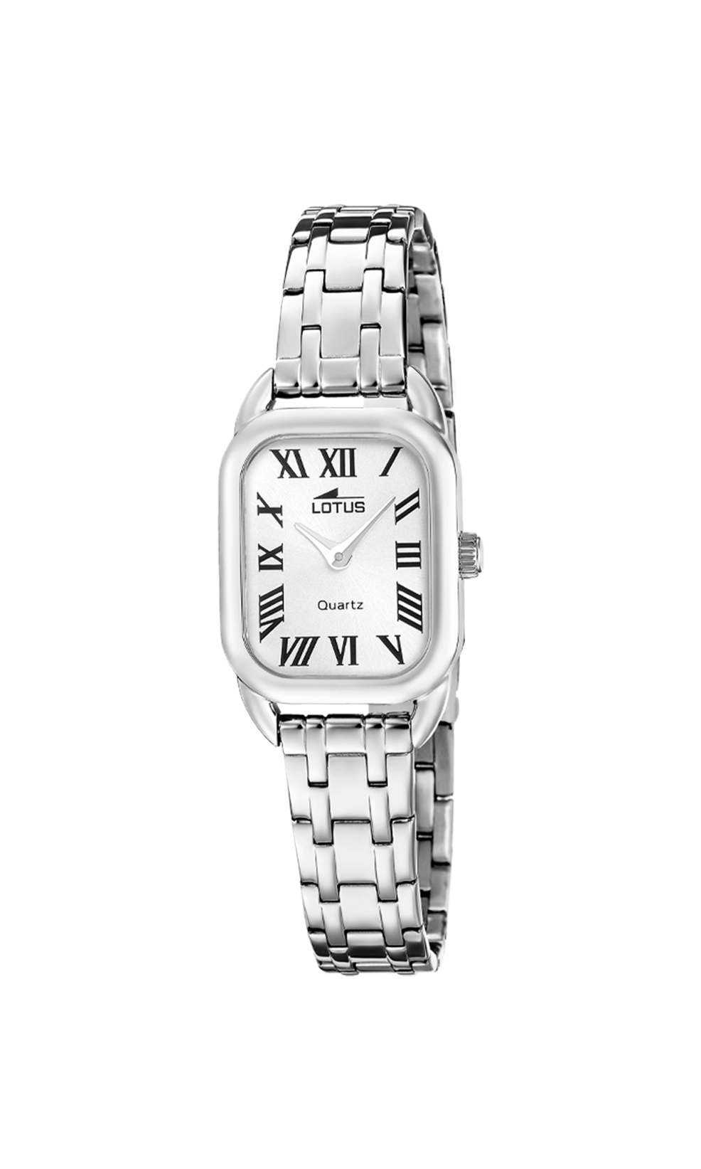 Damesuurwerk staal met schakelband geleverd met gratis armband