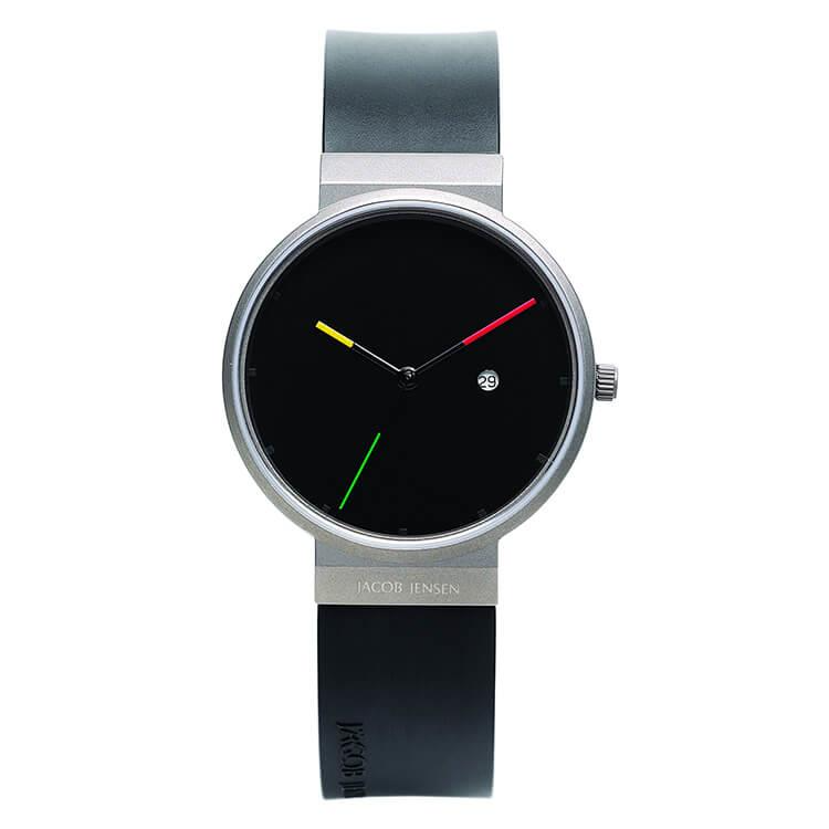 Jacob Jensen horloge JJ640 - serienummer: 53462 - Titanium Sapphire - 35.5mm - dit Jacob Jensen Titanium horloge is precies wat je nodig hebt, als je op zoek bent naar een modern minimalistisch horloge.