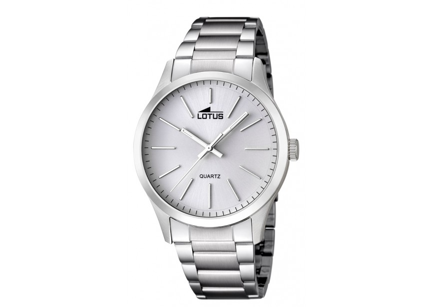 Lotus-kast en band staal-grijze wijzerplaat-5atm