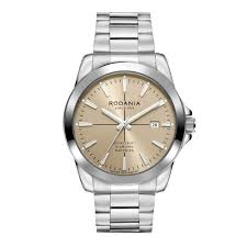 Verbier cross-kast en band staal-zacht bruine wijzerplaat-10atm