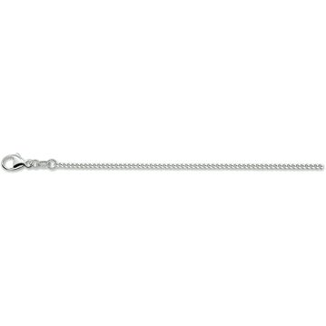 Zilver collier gourmette 4 zijdes geslepen 1,6 mm 55cm 