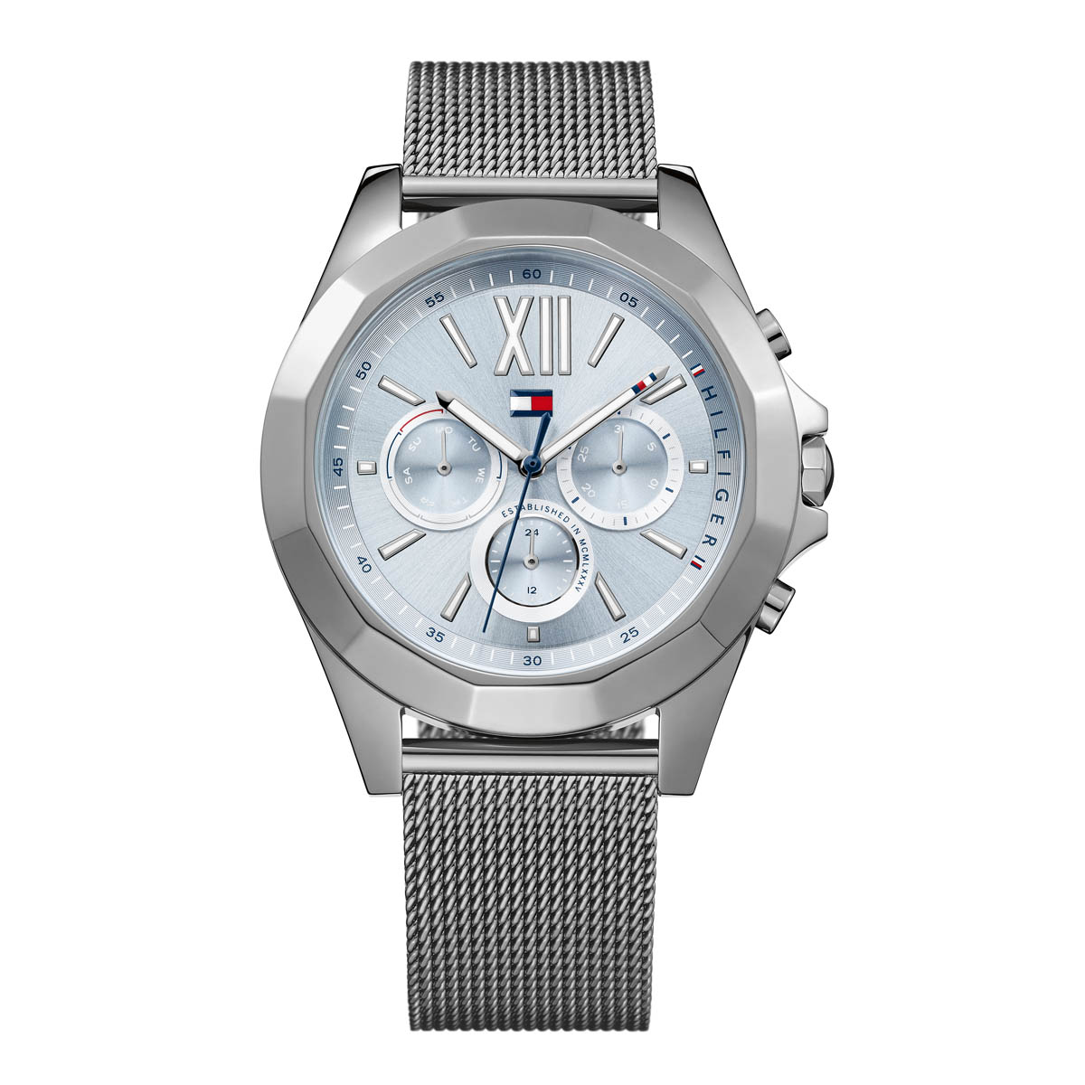 TH Chelsea chrono gele metaalband zilveren wijzerplaat 3atm