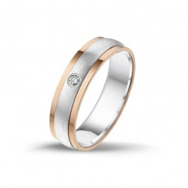 Ring zilver met ros&eacute;