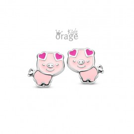 Oorringen varken roze