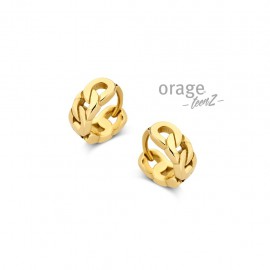 Creolen geelkleurig 10 mm