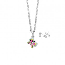 Ketting met vlinder multi color