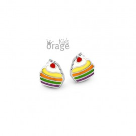 Oorringen cupcake multi color