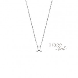 Ketting zilver met initiaal letter. Letter op afbeelding kan afwijken van letter op stock. 