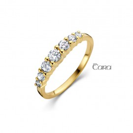 Ring 18 kt met zirconia