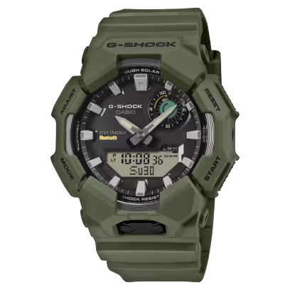 GA-B010-3AER. Casio G-Shock horloge. Analoog/digitaal. Groene kast en band. Tough Solar, Bluetooth. 