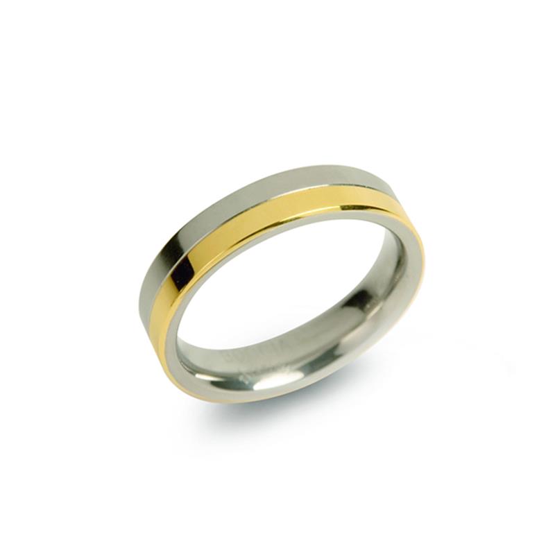 Dit is een ring van het merk Boccia Titanium